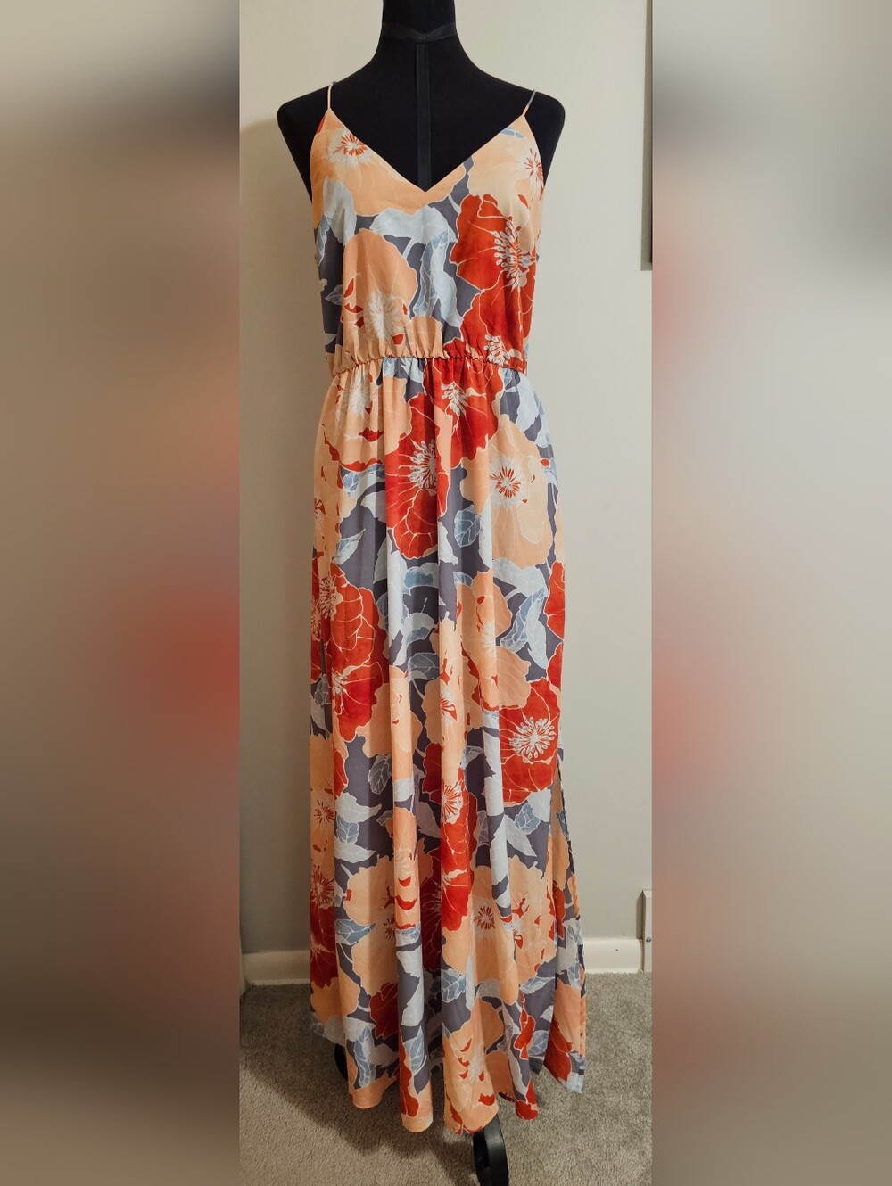 Loft Floral Print Maxi Dress